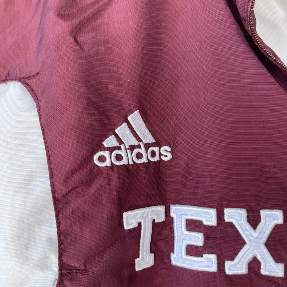 adidas Texas A&M Maroon and White Performance Jacket and Pants Set